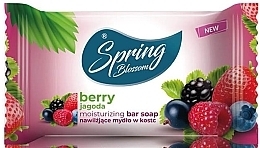 Nawilżające mydło w kostce Owoce leśne - Spring Blossom Berry Moisturizing Bar Soap — Zdjęcie N1