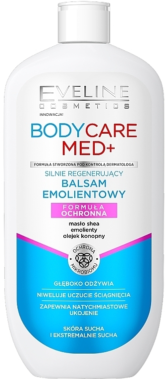 Silnie regenerujący balsam emolientowy do ciała - Eveline Cosmetics Body CareMed+ Balm
