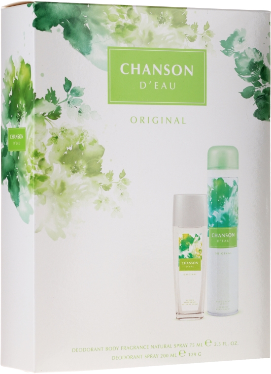 Coty Chanson Dʻeau Original - Zestaw (deo/spray/75ml + deo/200ml)