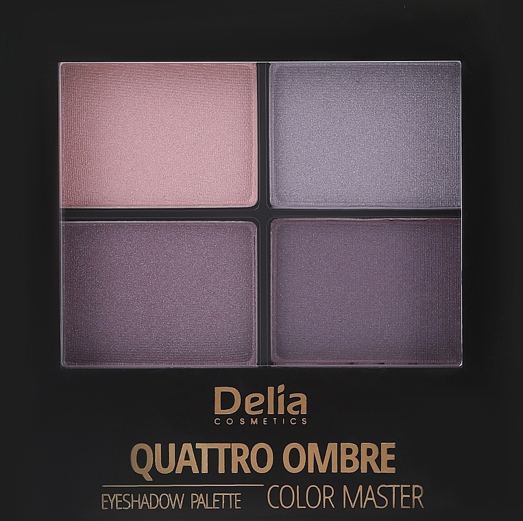 Paletka cieni do powiek - Delia Quattro Ombre Color Master — Zdjęcie N2