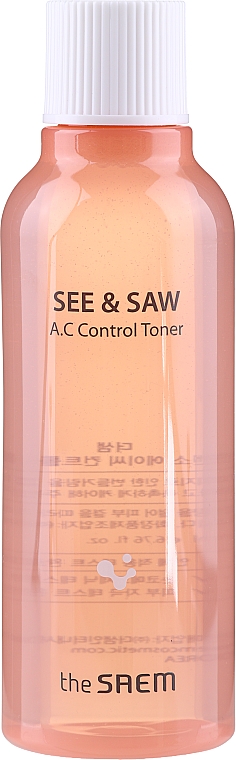 Nawilżający toner do twarzy - The Saem See & Saw A.C Control Toner — Zdjęcie N3