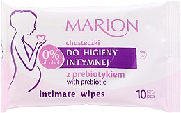 Kup Chusteczki do higieny intymnej z prebiotykiem, 10 szt. - Marion