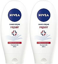 Kup Zestaw - NIVEA Repair Care Hand Cream (hand/cr/2x100ml)