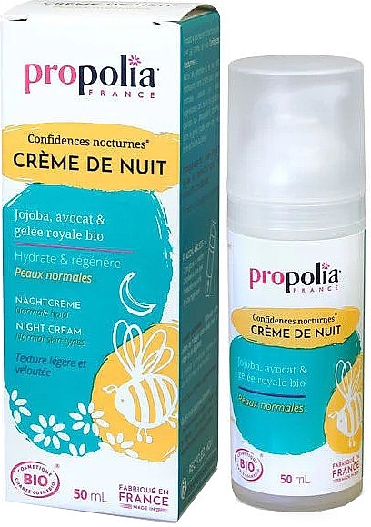 Krem do twarzy na noc - Propolia Night Cream Normal Skin — Zdjęcie N1