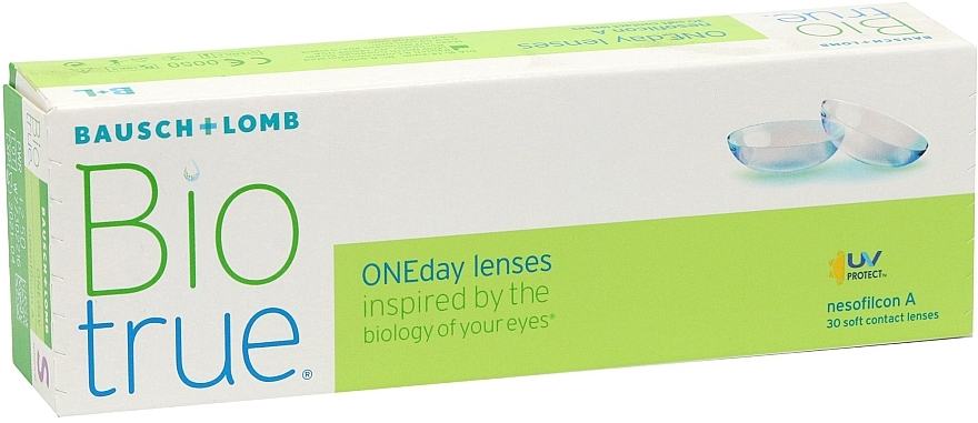 PRZECENA! Jednodniowe soczewki kontaktowe, 30 szt. - Bausch & Lomb Biotrue® ONEday * — Zdjęcie N1