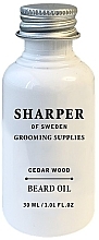 Olejek do brody Drzewo cedrowe - Sharper of Sweden Cedar Wood Beard Oil — Zdjęcie N1