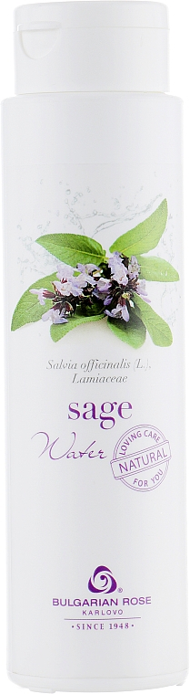 Naturalna woda szałwiowa z Bułgarii - Bulgarian Rose Sage Water