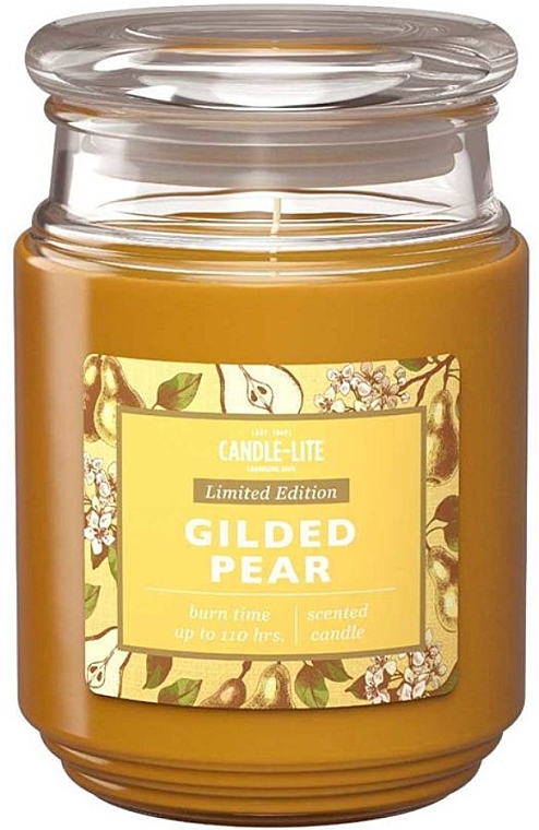 Świeca zapachowa w słoiku - Candle-Lite Company Gilded Pear Candle — Zdjęcie N1