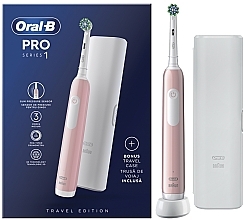 Kup Elektryczna szczoteczka do zębów, z etui, różowa - Oral-B Pro 1 3D Cleaning Pink