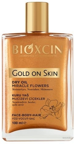 Suchy olejek do skóry i włosów - Bioxcin Gold On Skin Dry Oil — Zdjęcie 100 ml