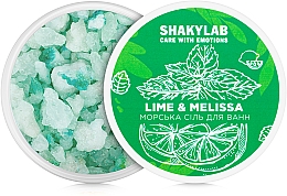 Sól do kąpieli Limonka i Melissa - SHAKYLAB Natural Bath Salt — Zdjęcie N2