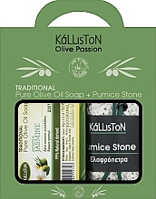 Zestaw, mydło o zapachu jaśminu - Kalliston Gift Box (soap/100g + stone/1pcs) — Zdjęcie N1