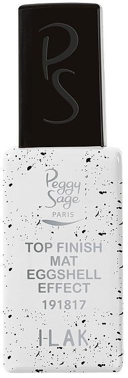 PRZECENA! Matowy top do paznokci - Peggy Sage Top Finish Matt Eggshell Effect I-Lak * — Zdjęcie N1