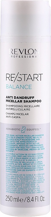 Micelarny szampon przeciwłupieżowy - Revlon Professional Restart Balance Anti-Dandruff Micellar Shampoo — Zdjęcie N1