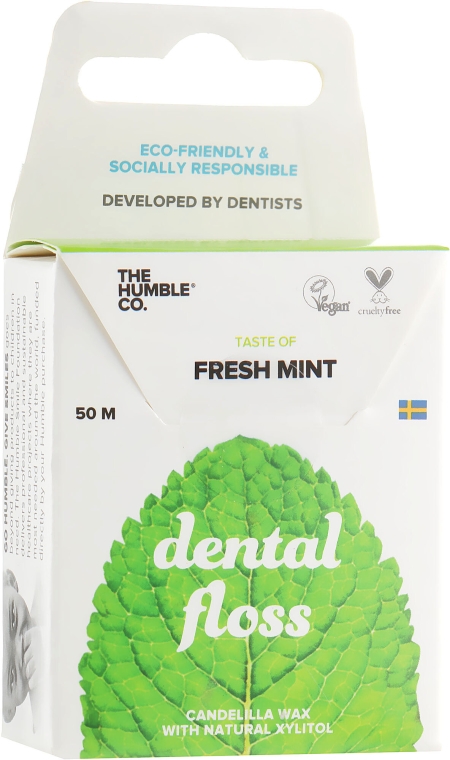 Naturalna nić dentystyczna Świeża mięta - The Humble Co. Dental Floss Fresh Mint