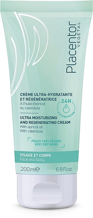 Ultranawilżający krem do bardzo suchej skóry - Placentor Vegetal Ultra Moisturising & Regenerating Cream — Zdjęcie N1
