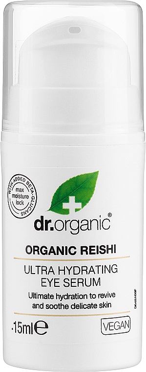 Organiczne ultra nawilżające serum pod oczy - Dr Organic Reishi Ultra Hydrating Eye Serum — Zdjęcie N1