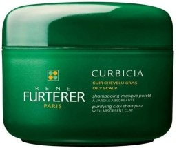 Oczyszczający szampon-maska 2 w 1 z glinką do włosów przetłuszczających się - René Furterer Curbicia Purifying Clay Shampoo — Zdjęcie N1