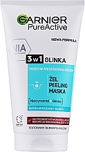 3w1 Żel oczyszczający + peeling + maska przeciw niedoskonałościom, z glinką - Garnier Skin Naturals — Zdjęcie N5