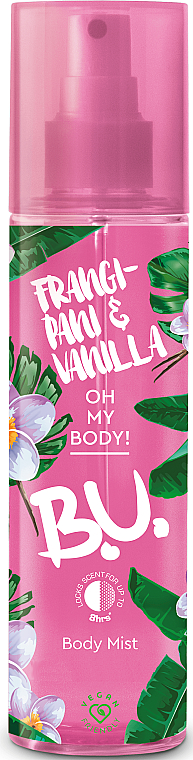 Zapachowa mgiełka do ciała - B.U. Frangipani & Vanilla Body Mist — Zdjęcie N1