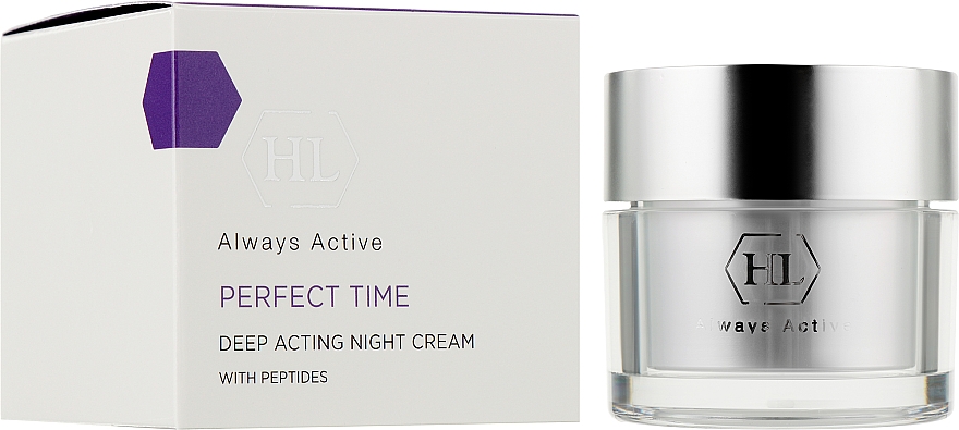 Krem do twarzy na noc z pączkami modrzewia i naturalną witaminą C - Holy Land Cosmetics Perfect Time Deep Acting Night Cream — фото N2