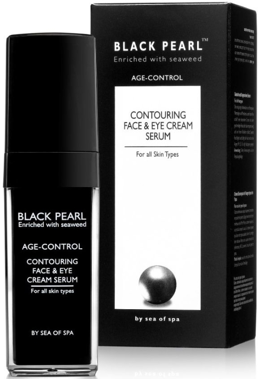 Konturujący krem-serum do twarzy i oczu - Sea Of Spa Black Pearl Age Control Contouring Face & Eye Cream Serum For All Skin Types — Zdjęcie N1
