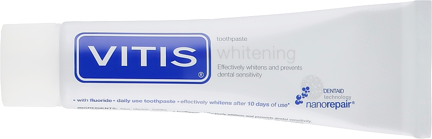 PRZECENA!  Wybielająca pasta do zębów - Dentaid Vitis Whitening * — Zdjęcie N2