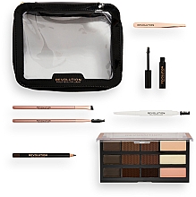 Zestaw, 8 produktów - Makeup Revolution "The Everything" Brow Kit Gift Set — Zdjęcie N4