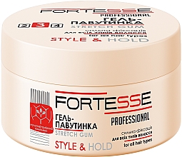 Modelujący żel "Pajęczyna" mocno utrwalający - Fortesse Professional Style & Hold Stretch Gum — Zdjęcie N1