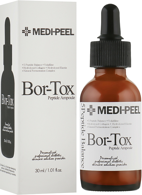 Peptydowe serum przeciwzmarszczkowe do twarzy - MEDIPEEL Bor-Tox Peptide Ampoule