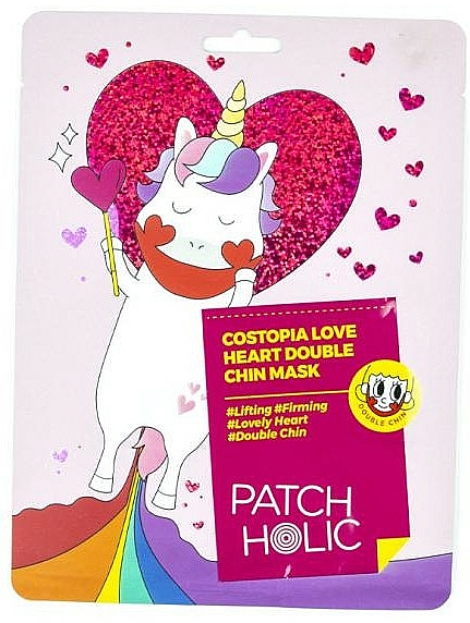 Ujędrniająca maska w płachcie na podbródek - Patch Holic Costopia Love Heart Double Chin Mask — Zdjęcie N1