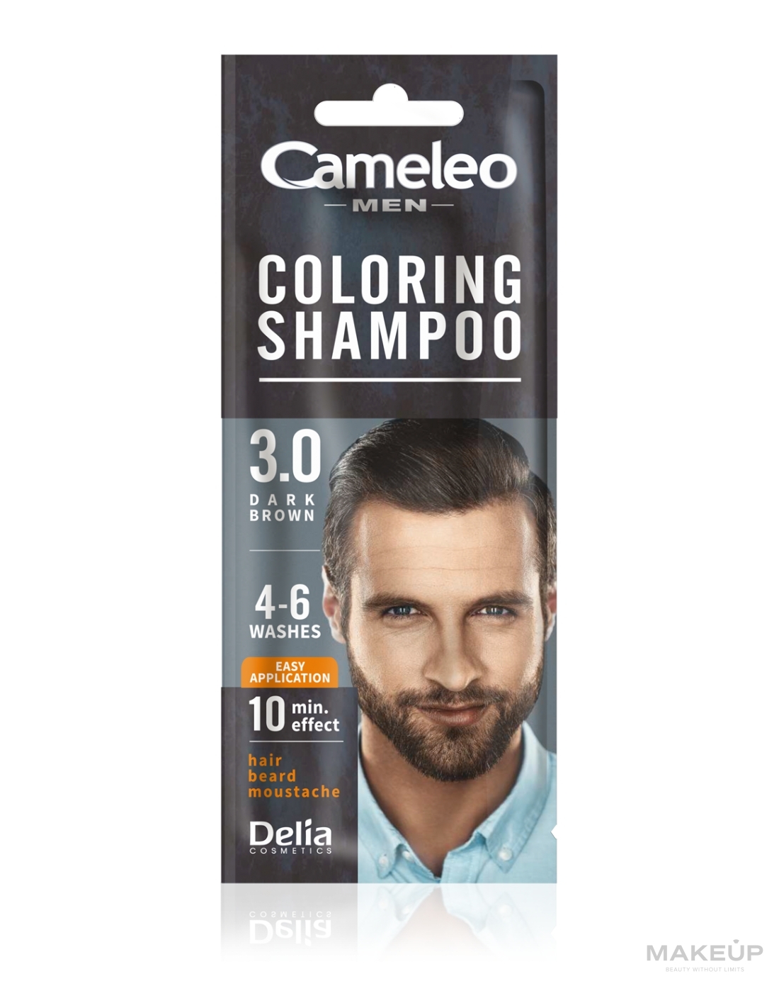 Szampon koloryzujący dla mężczyzn - Delia Cameleo Colouning Shampoo For Men — Zdjęcie 3.0 - Dark Brown