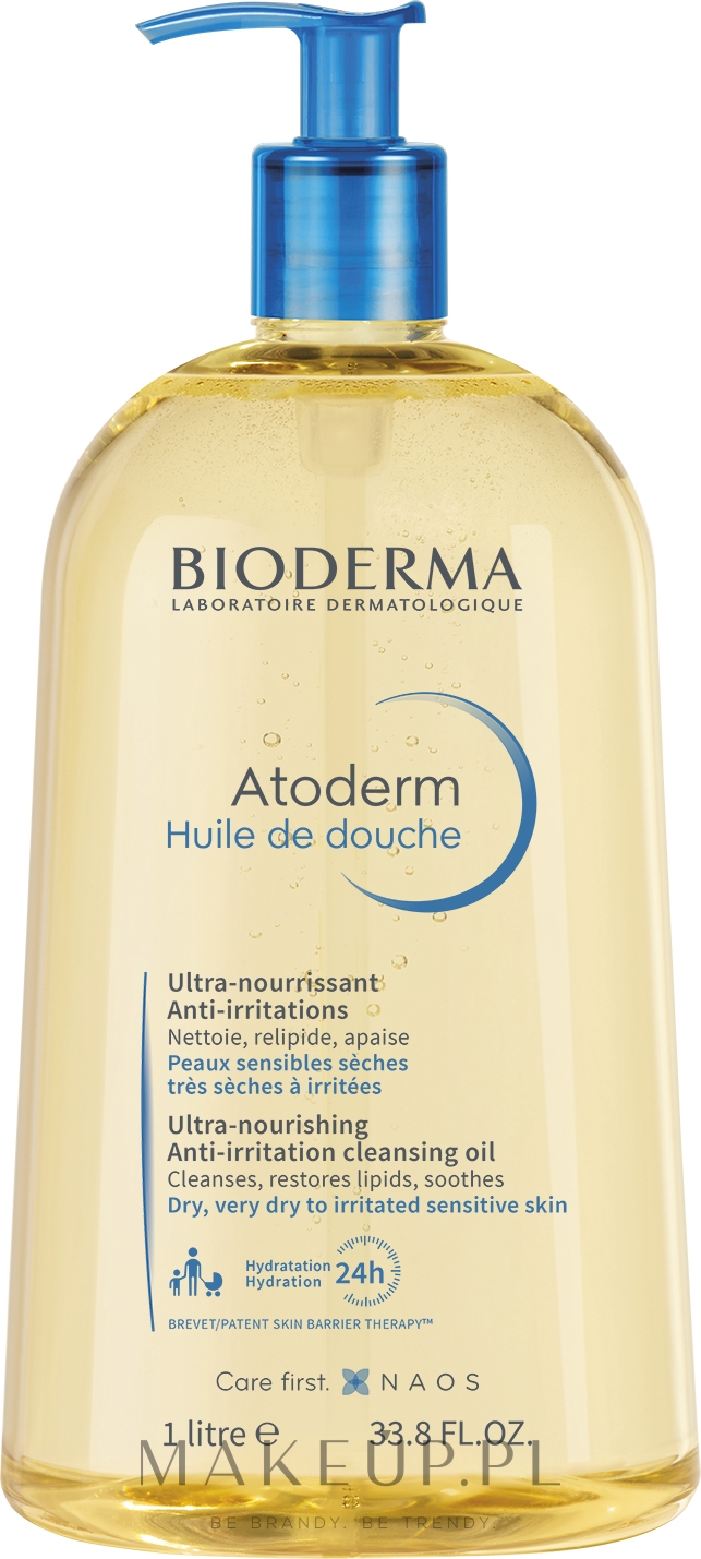 Ultraodżywczy olejek pod prysznic przeciw podrażnieniom - Bioderma Atoderm Shower Oil — Zdjęcie 1000 ml