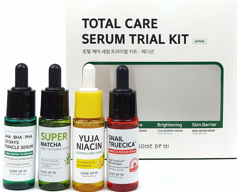 Zestaw do pielęgnacji włosów - Some By Mi Total Care Serum Trial Kit (f/ser/14ml + f/ser/14ml + f/ser/14ml + f/ser/14ml) — фото N1