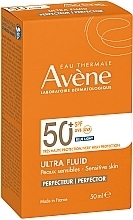 Fluid chroniący przed słońcem - Avene Eau Thermale Ultra Fluid Perfector SPF50+ — Zdjęcie N3