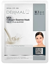 Kolagenowa maska ​​do twarzy w płachcie z mlekiem - Dermal Milk Collagen Essence Mask  — Zdjęcie N1