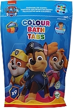 Musujące kolorowe tabletki do kąpieli, zielone opakowanie - Nickelodeon Paw Patrol Colour Bath Tabs — Zdjęcie N1