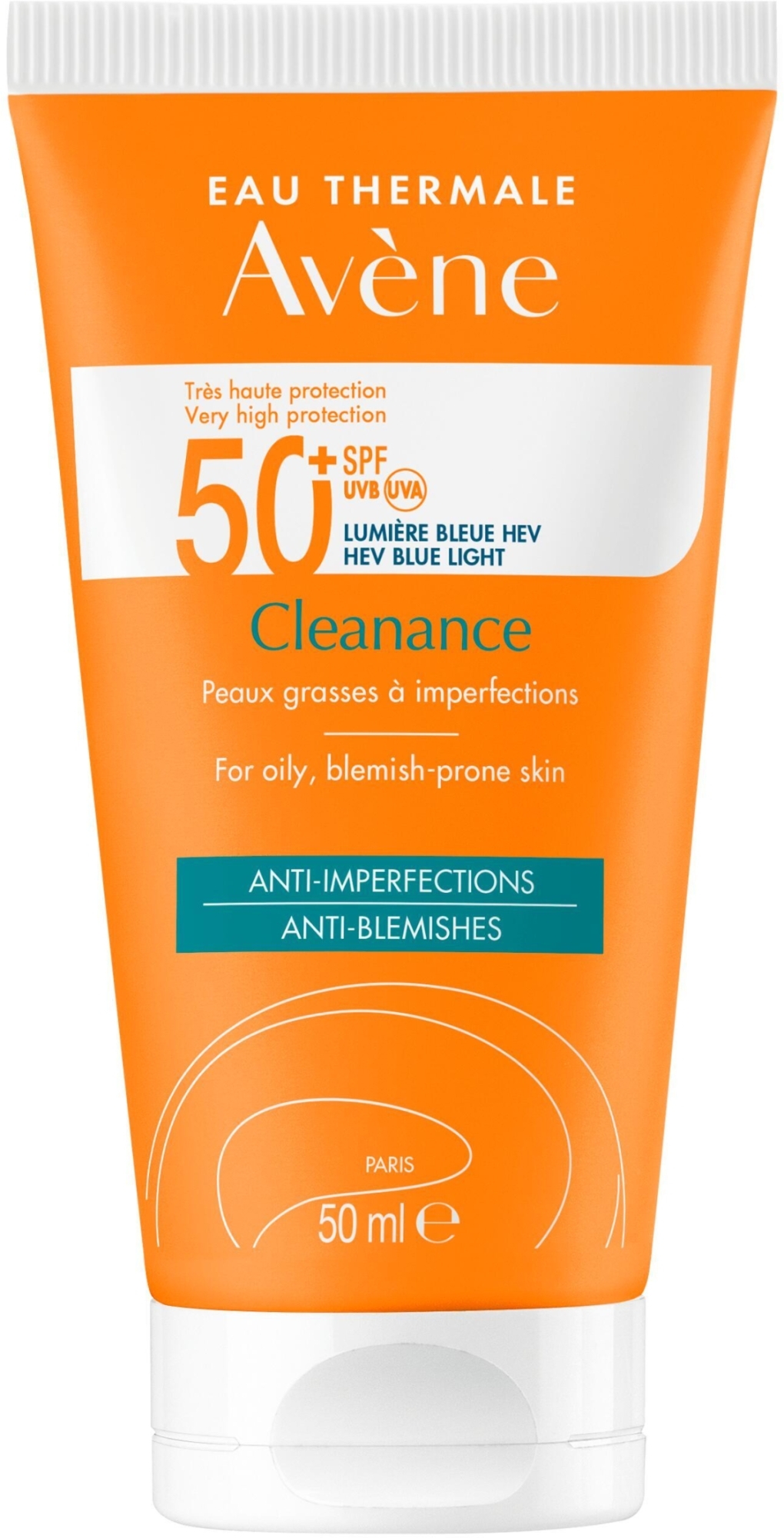 Krem przeciwsłoneczny do skóry problematycznej - Avene Solaires Cleanance Sun Care SPF 50+ — Zdjęcie 50 ml