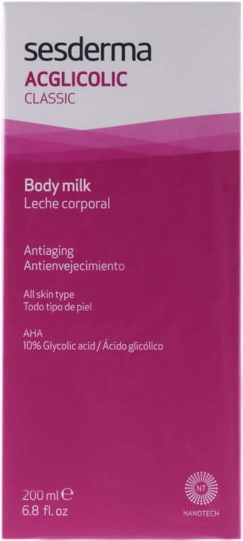 Przeciwstarzeniowe mleczko do ciała - SesDerma Laboratories Acglicolic Body Milk — Zdjęcie N1