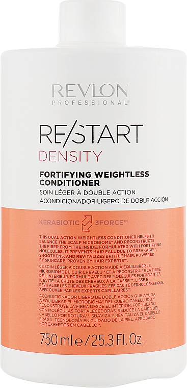 Regenerująca lekka odżywka do włosów - Revlon Professional Restart Density Weightless Fortifying Conditioner — Zdjęcie N3