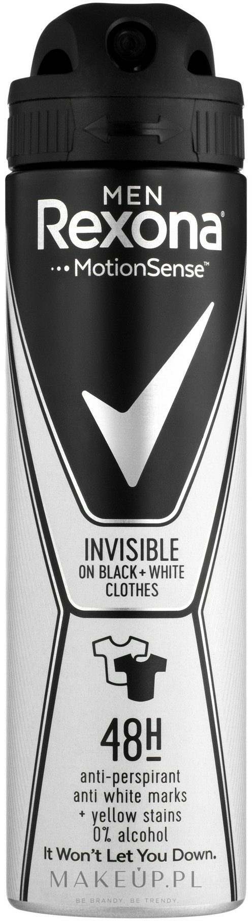 Antyperspirant w sprayu Invisible Black+White Clothes - Rexona Deodorant Spray — Zdjęcie 150 ml