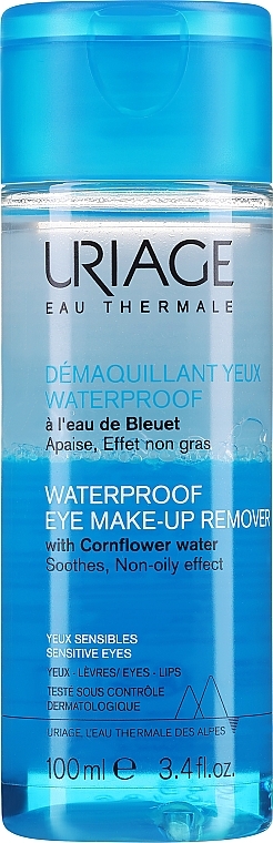 Płyn do zmywania wodoodpornego makijażu - Uriage Waterproof Eye Make-Up Remover