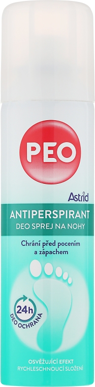 Antyperspirant w sprayu do stóp - Astrid Antiperspirant Deo Foot Spray PEO — Zdjęcie N1
