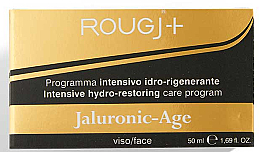 Krem nawilżający do twarzy - Rougj+ Complete-Age Jaluronic-Age Intensive Hydro-Restoring Care Program  — Zdjęcie N2