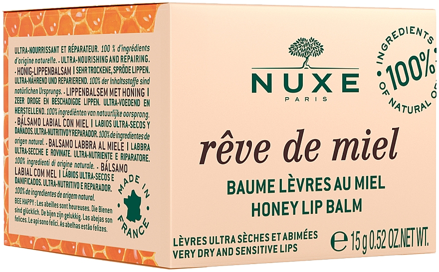 Ultraodżywczy balsam do ust z miodem - Nuxe Rêve de Miel Lip Balm — Zdjęcie N3
