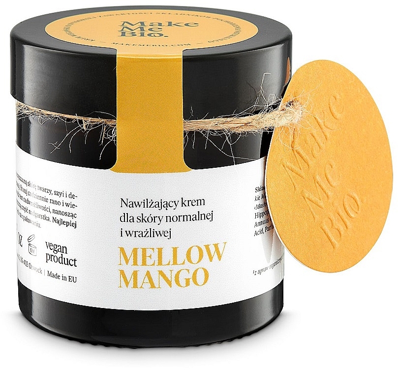 Nawilżający krem dla skóry normalnej i wrażliwej - Make Me Bio Mellow Mango Cream — Zdjęcie N1