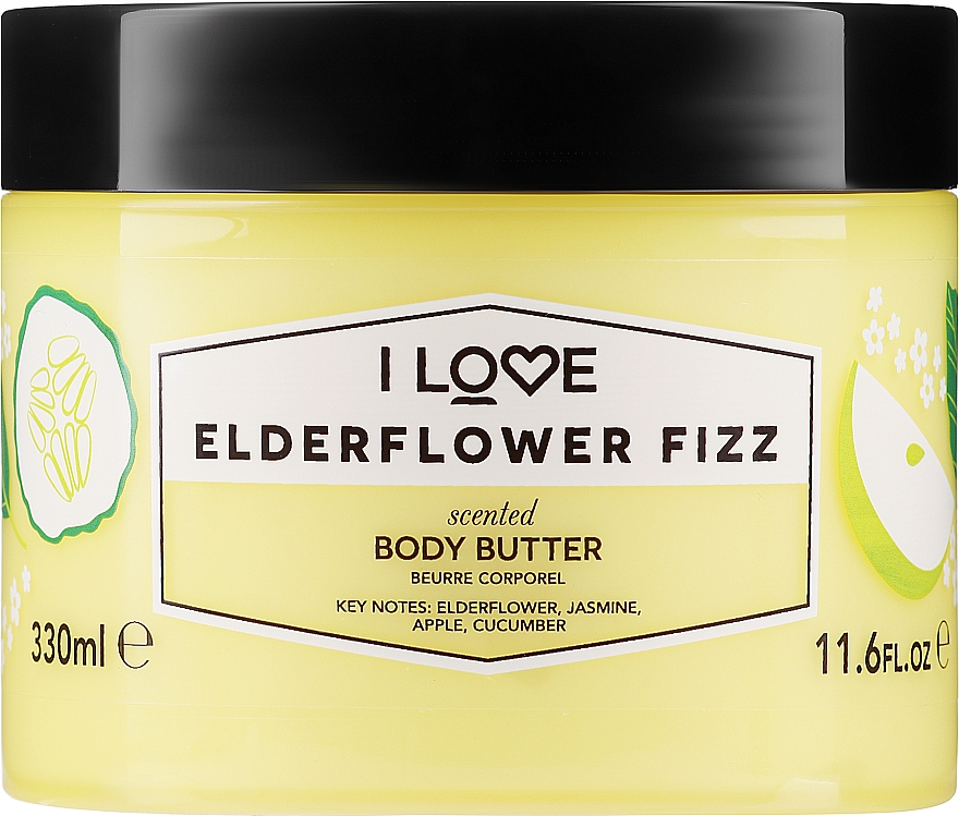 Pachnące masło do ciała Koktajl z czarnego bzu - I Love... Elderflower Fizz Body Butter — Zdjęcie N1