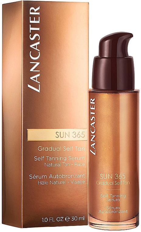 Serum brązujący w naturalnym kolorze do twarzy - Lancaster Sun 365 Gradual Self Tan Serum — Zdjęcie N2