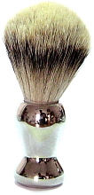 Kup Pędzel do golenia, srebrna rączka, plastik - Golddachs Shaving Brush Silver Tip Badger Plastic Silver