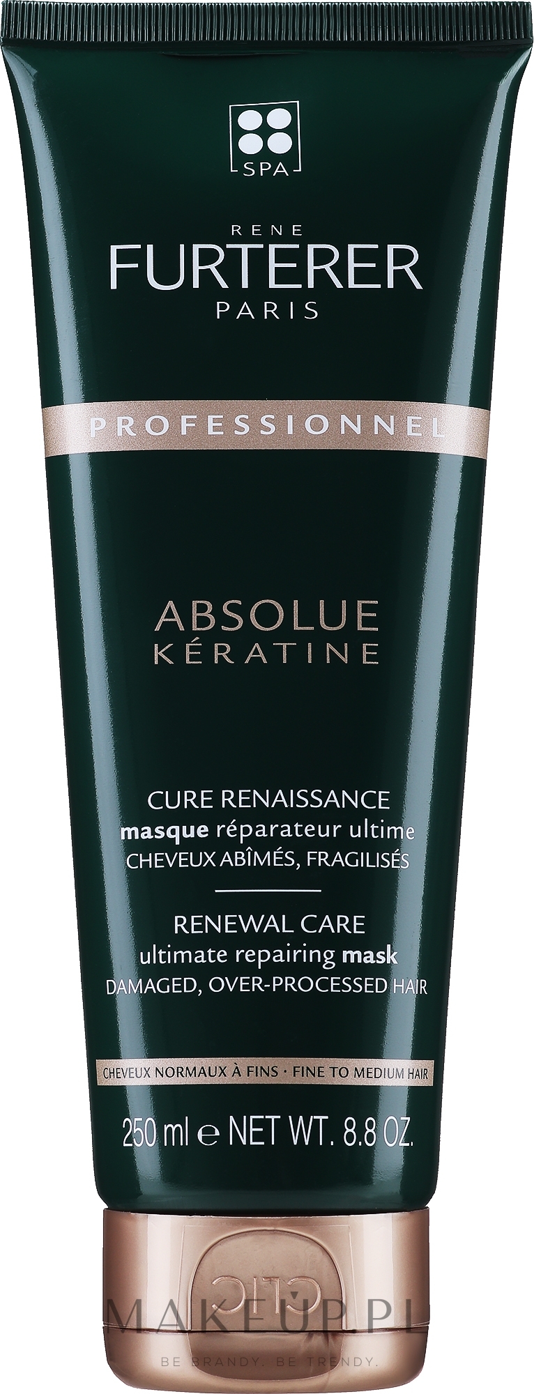 Maska dla włosów suchych - Rene Furterer Absolue Keratine Renewal Care Mask Fine Hair — Zdjęcie 250 ml